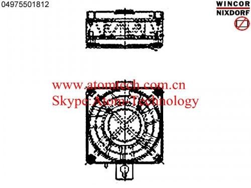 China ATM parts ATM machine atm machine  04975501812 Door Fan Assy 2050XE fournisseur