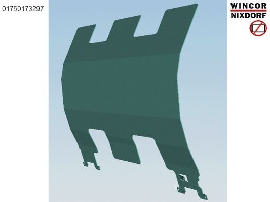 China ATM Machine ATM spare parts 1750173297 wincor cineo c4060 DEFLECTOR PLATE 01750173297 IN MOULDE 1750126457 fournisseur