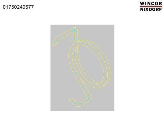 China ATM Machine ATM spare parts 1750240577  wincor parts torsion spring m 01750240577 in module 1750193244 fournisseur