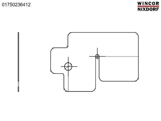 China ATM-Maschine ATM-Ersatzteile 1750236412 ATM WINCOR CINEO C4060 PROTECTIVE SHEET-VS 01750236412 IN MODULE 1750200435 fournisseur