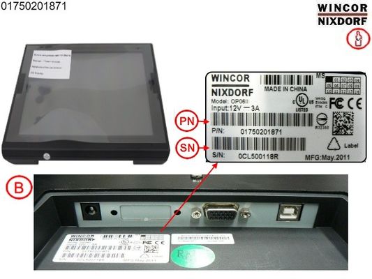 China 1750201871 ATM parts wincor parts  01750201871  Wincor Nixdorf cineo C4060 Operatorpanel OP06 II fournisseur