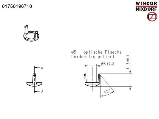 1750196710 atm parts wincor parts CINEO C4060	COVER 01750196710 in moudle 1750200541 fournisseur