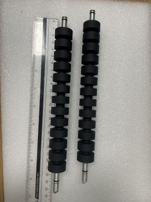 BV Shaft rubber rollers length 23.8CM, 13 Rollers used in Wincor Banknote move cwaa part number 1750249443/ 1750150249 fournisseur