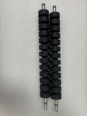 BV Shaft rubber rollers length 23.8CM, 13 Rollers used in Wincor Banknote move cwaa part number 1750249443/ 1750150249 fournisseur